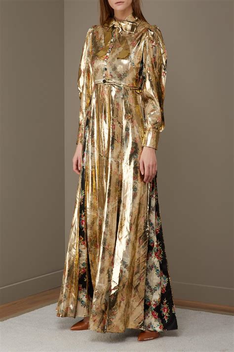 gucci dress black and gold|gucci maxi dresses.